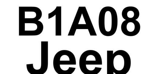 DTC B1A08 Jeep - Definição em inglês: RKE Fob 1 Performance Definição em Português: Controle Remoto 1 - Desempenho Insatisfatório