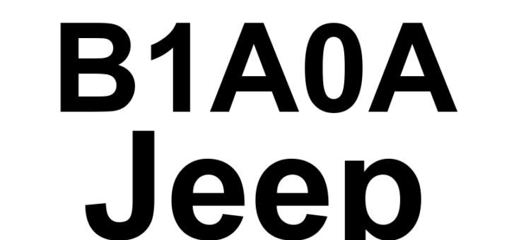DTC B1A0A Jeep - Definição em inglês: RKE Fob 3 Performance Definição em Português: Controle Remoto Fob 3 - Desempenho insuficiente