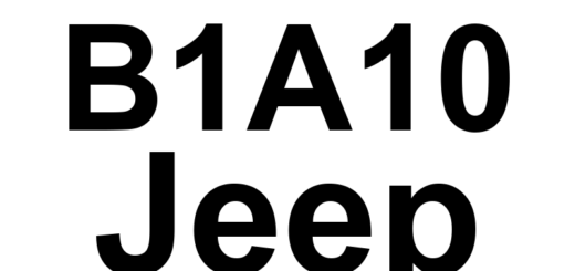 DTC B1A10 Jeep - Definição em inglês: RKE Fob 1 Battery Low Definição em Português: Controle Remoto RKE - Bateria do Fob 1 Fraca.