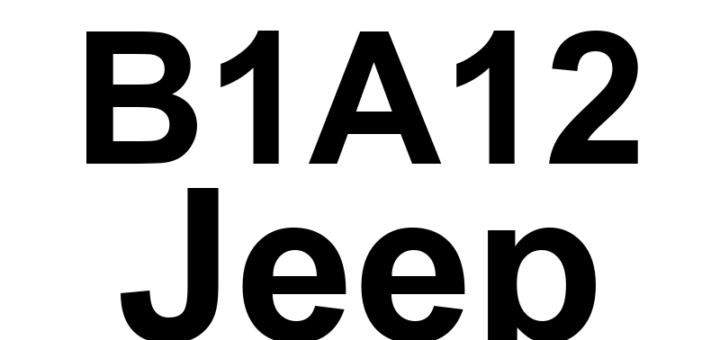 DTC B1A12 Jeep - Definição em inglês: RKE Fob 3 Battery Low Definição em Português: Controle Remoto 3 - Bateria Fraca