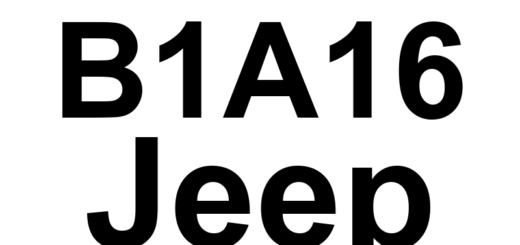 DTC B1A16 Jeep - Definição em inglês: RKE Fob 7 Battery Low Definição em Português: Controle Remoto Chave 7 - Bateria Fraca