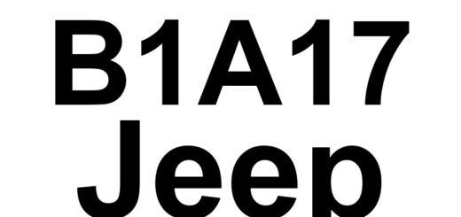 DTC B1A17 Jeep - Definição em inglês: RKE Fob 8 Battery Low Definição em Português: Fob 8 de Entrada Remota - Bateria Fraca