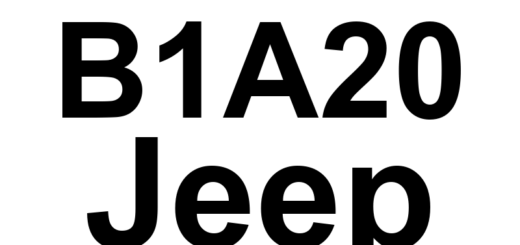 DTC B1A20 Jeep - Definição em inglês: Pre-Arm Timeout (Stop/Start Diesel) Definição em Português: Tempo de Preparação Esgotado (Stop/Start Diesel)