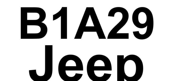 DTC B1A29 Jeep - Definição em inglês: ECM Mismatch With Skim Definição em Português: Módulo de Controle do Motor - Incompatibilidade com o Skim (Módulo Imobilizador de Segurança)