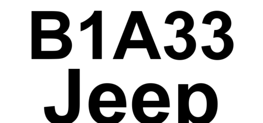 DTC B1A33 Jeep - Definição em inglês: Universal Garage Door Switch 2 Stuck Definição em Português: Interruptor Universal da Porta da Garagem 2 - Travado