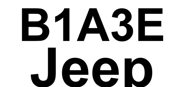 DTC B1A3E Jeep - Definição em inglês: Siren / ITM Mismatch (Stop/Start Diesel) Definição em Português: Sirene / ITM - Incompatibilidade (Parada/Partida Diesel)