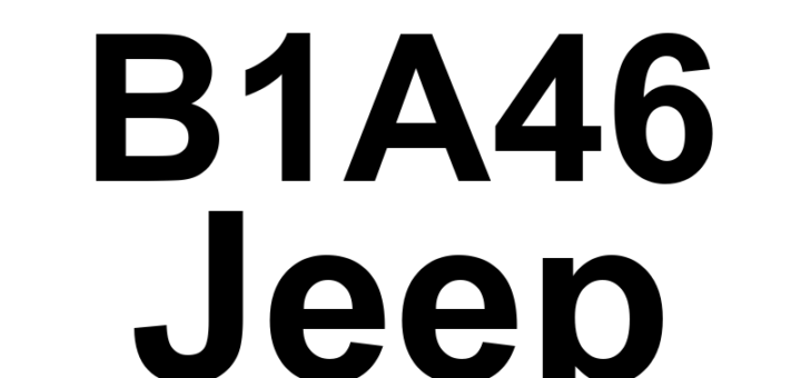 DTC B1A46 Jeep - Definição em inglês: Security Receiver Sensor Return Circuit Low Definição em Português: Circuito de Retorno do Sensor do Receptor de Segurança - Baixa Tensão