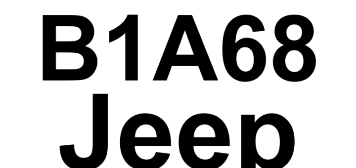 DTC B1A68 Jeep - Definição em inglês: Steering Column Lock Module Bolt Control Low Definição em Português: Módulo de Bloqueio da Coluna de Direção - Controle do Parafuso Baixo