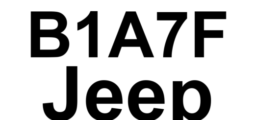 DTC B1A7F Jeep - Definição em inglês: Electronic Steering Column Lock Communication Performance (Type 1) Definição em Português: Desempenho da Comunicação do Trava Elétrica da Coluna de Direção (Tipo 1)