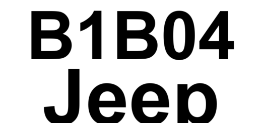 DTC B1B04 Jeep - Definição em inglês: Driver Airbag Squib 2 Circuit Low Definição em Português: Airbag do Motorista - Circuito do Ignição 2 Com Baixa Tensão