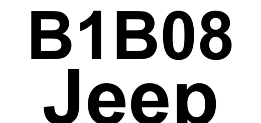 DTC B1B08 Jeep - Definição em inglês: Passenger Airbag Squib 1 Circuit Low Definição em Português: Circuito do Airbag do Passageiro - Circuito baixo (Squib 1)