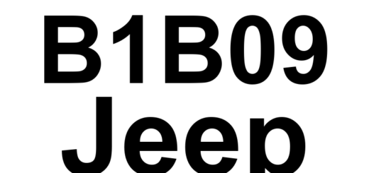 DTC B1B09 Jeep - Definição em inglês: Passenger Airbag Squib 1 Circuit High Definição em Português: Circuito do Airbag do Passageiro (Ignição 1) - Alta tensão