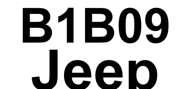 DTC B1B09 Jeep - Definição em inglês: Passenger Airbag Squib 1 Circuit High Definição em Português: Circuito do Airbag do Passageiro (Ignição 1) - Alta tensão