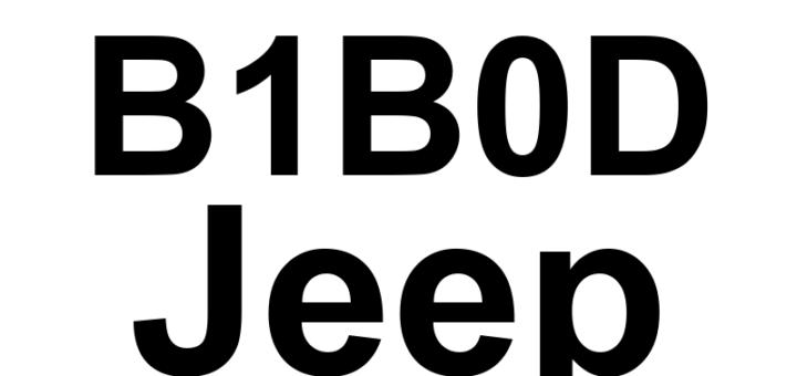 DTC B1B0D Jeep - Definição em inglês: Passenger Airbag Squib 2 Circuit High Definição em Português: Circuito do Segundo Inflador do Airbag do Passageiro - Alta Tensão