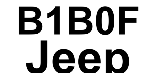 DTC B1B0F Jeep - Definição em inglês: Passenger Airbag Squib 2 Circuit Shorted Together Definição em Português: Circuito do Airbag do Passageiro - Curto entre Fios (Squib 2)