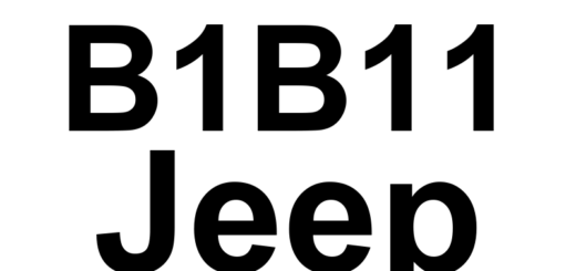 DTC B1B11 Jeep - Definição em inglês: Driver Knee Bolster Squib Circuit High Definição em Português: Circuito do Airbag de Joelho do Motorista - Alta Tensão