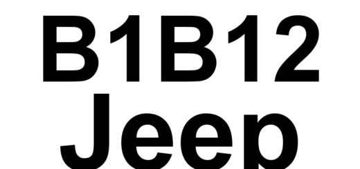 DTC B1B12 Jeep - Definição em inglês: Driver Knee Bolster Squib Circuit Open Definição em Português: Circuito do Airbag do Joelho do Motorista - Circuito Aberto