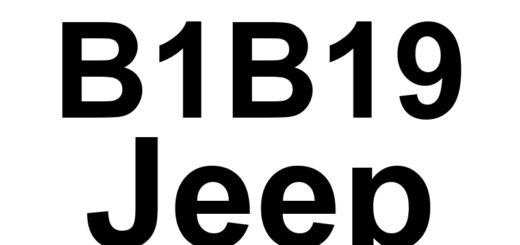 DTC B1B19 Jeep - Definição em inglês: Left Side Curtain Squib 1 Circuit High Definição em Português: Airbag Lateral Esquerdo - Circuito de Alta Tensão (Squib 1)