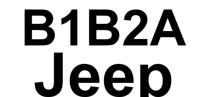 DTC B1B2A Jeep - Definição em inglês: 1st Row Driver Seat Belt Pretensioner Circuit Open Definição em Português: Circuito do Pré-Tensionador do Cinto de Segurança do Motorista da 1ª Fila - Circuito Aberto