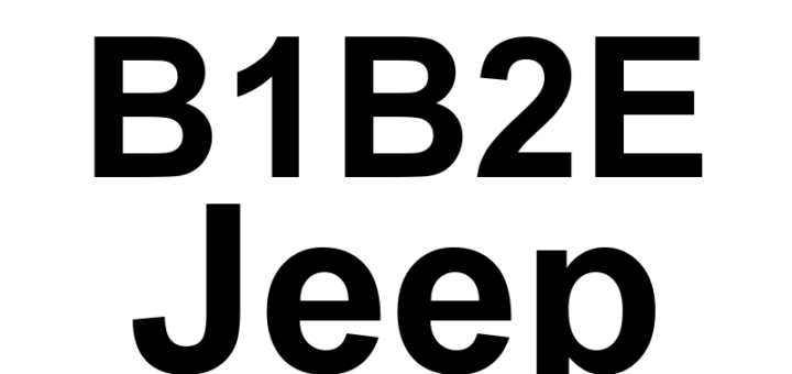 DTC B1B2E Jeep - Definição em inglês: 1st Row Passenger Seat Belt Pretensioner Circuit Open Definição em Português: Circuito do Pré-tensionador do Cinto de Segurança do Passageiro da Primeira Fila - Circuito Aberto