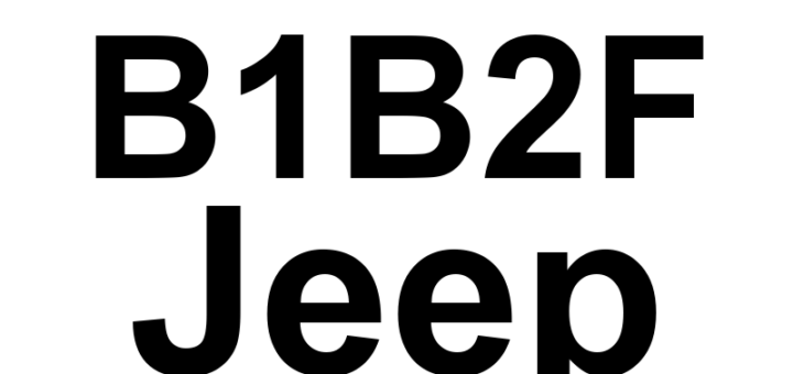 DTC B1B2F Jeep - Definição em inglês: 1st Row Passenger Seat Belt Pretensioner Circuit Shorted Together Definição em Português: Circuito do Pré-tensionador do Cinto de Segurança do Passageiro da 1ª Fila - Curto-circuito Detected