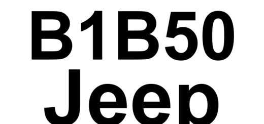 DTC B1B50 Jeep - Definição em inglês: 1st Row Driver Seatbelt Sensor Circuit Low Definição em Português: Sensor do cinto de segurança do motorista da 1ª fileira - Circuito com baixa tensão