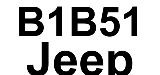 DTC B1B51 Jeep - Definição em inglês: 1st Row Driver Seatbelt Sensor Circuit High Definição em Português: Sensor do Cinto de Segurança do Motorista da 1ª Fileira - Circuito com Tensão Alta