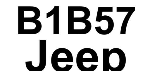 DTC B1B57 Jeep - Definição em inglês: 1st Row Passenger Seat Belt Sensor Circuit Shorted Together Definição em Português: Circuito do Sensor do Cinto de Segurança do Passageiro da 1ª Fila - Circuito em Curto