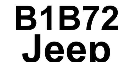DTC B1B72 Jeep - Definição em inglês: Left Side Satellite Acceleration Sensor 1 Internal Definição em Português: Sensor de Aceleração do Lado Esquerdo 1 - Problema Interno