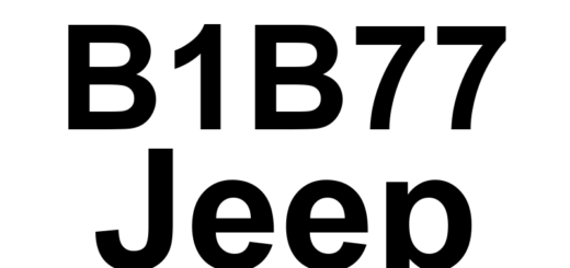 DTC B1B77 Jeep - Definição em inglês: Right Side Satellite Acceleration Sensor 3 Internal Definição em Português: Sensor de Aceleração Satélite do Lado Direito 3 - Problema Interno