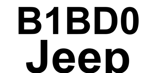 DTC B1BD0 Jeep - Definição em inglês: Roll Over Internal Definição em Português: Capotamento Interno