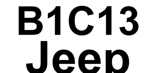 DTC B1C13 Jeep - Definição em inglês: Driver Active Headrest Control Circuit High Definição em Português: Circuito de Controle do Encosto de Cabeça Ativo do Motorista - Tensão Alta