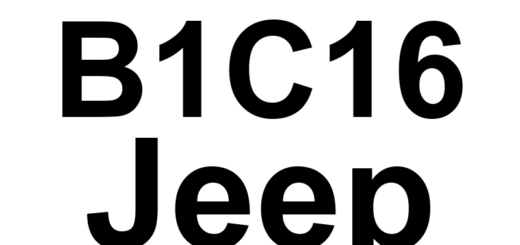 DTC B1C16 Jeep - Definição em inglês: Driver Active Headrest Control Circuit Mismatch Definição em Português: Circuito de Controle do Encosto de Cabeça Ativo do Condutor - Incompatibilidade