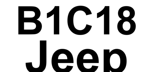 DTC B1C18 Jeep - Definição em inglês: Passenger Active Headrest Control Circuit Low Definição em Português: Circuito de Controle do Encosto de Cabeça Ativo do Passageiro - Baixa Voltagem