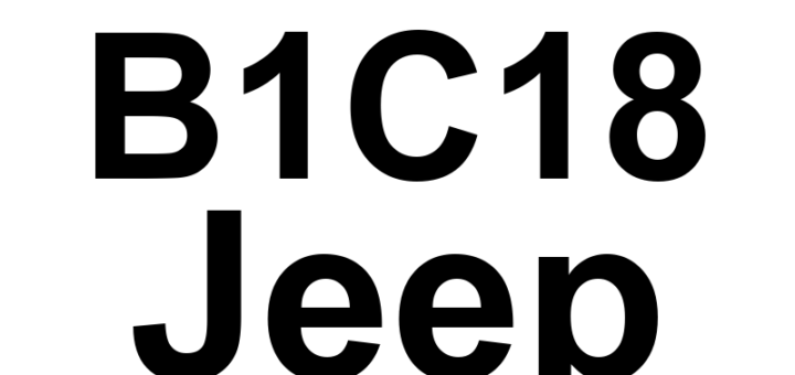 DTC B1C18 Jeep - Definição em inglês: Passenger Active Headrest Control Circuit Low Definição em Português: Circuito de Controle do Encosto de Cabeça Ativo do Passageiro - Baixa Voltagem