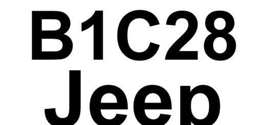 DTC B1C28 Jeep - Definição em inglês: Left Side Seat Thorax Squib 1 High Definição em Português: Airbag do Tórax do Banco Esquerdo - Tensão Alta (Detonador 1)