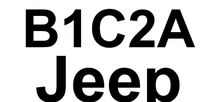 DTC B1C2A Jeep - Definição em inglês: Left Side Seat Thorax Squib 1 Shorted Together Definição em Português: Airbag lateral do assento esquerdo - Circuito em curto-circuito (Squib 1)