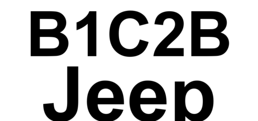 DTC B1C2B Jeep - Definição em inglês: Right Side Seat Thorax Squib 1 Low Definição em Português: Airbag lateral direito do banco - Baixa tensão no detonador 1