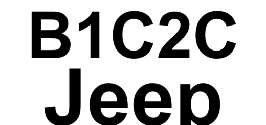 DTC B1C2C Jeep - Definição em inglês: Right Side Seat Thorax Squib 1 High Definição em Português: Airbag do Tórax do Banco Direito - Circuito 1 em Voltagem Alta
