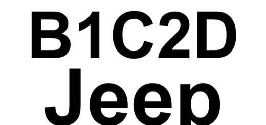 DTC B1C2D Jeep - Definição em inglês: Right Side Seat Thorax Squib 1 Open Definição em Português: Airbag lateral do banco direito - Circuito aberto (Thorax Squib 1)