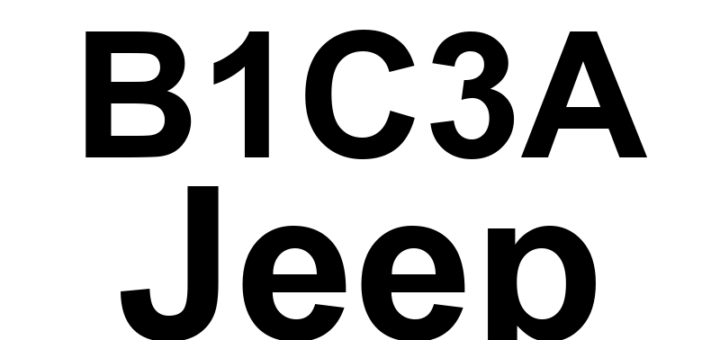 DTC B1C3A Jeep - Definição em inglês: 1st Row Driver Retractor Tensioner Circuit Open Definição em Português: Circuito do Tensionador do Retrator do Motorista da Primeira Fila - Circuito Aberto