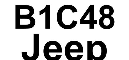 DTC B1C48 Jeep - Definição em inglês: 1st Row Passenger Retractor Tensioner Circuit High Definição em Português: Circuito do Tensionador do Retrator do Passageiro da 1ª Fila - Alta Tensão