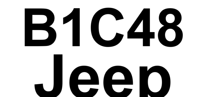 DTC B1C48 Jeep - Definição em inglês: 1st Row Passenger Retractor Tensioner Circuit High Definição em Português: Circuito do Tensionador do Retrator do Passageiro da 1ª Fila - Alta Tensão