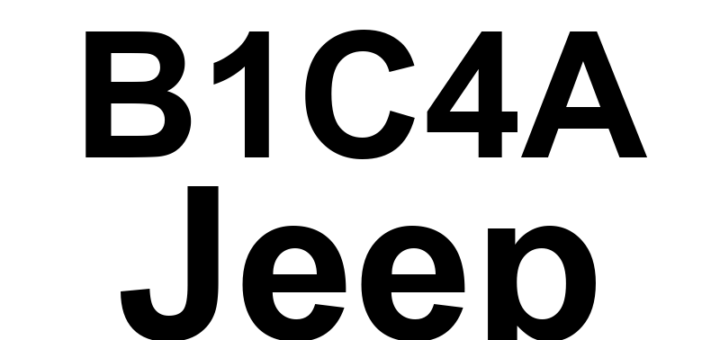 DTC B1C4A Jeep - Definição em inglês: 1st Row Passenger Retractor Tensioner Circuit Shorted Together Definição em Português: Circuito do Tensionador do Retrator do Passageiro da Primeira Fileira - Curto-circuito Detectado