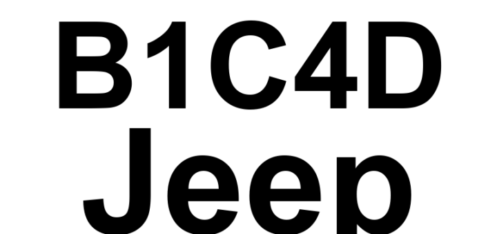 DTC B1C4D Jeep - Definição em inglês: 1st Row Passenger Seat Belt Buckle Pretensioner Circuit High Definição em Português: Circuito do Pré-tensionador do Fecho do Cinto de Segurança do Passageiro da 1ª Fila - Alta Tensão