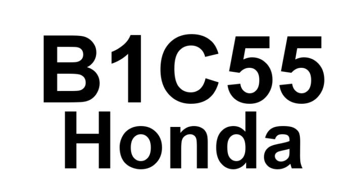 DTC B1C55 Honda - Definição em inglês: Driver's Heater Thermistor Circuit Open Definição em Português: Circuito do Termistor do Aquecedor do Motorista - Circuito Aberto