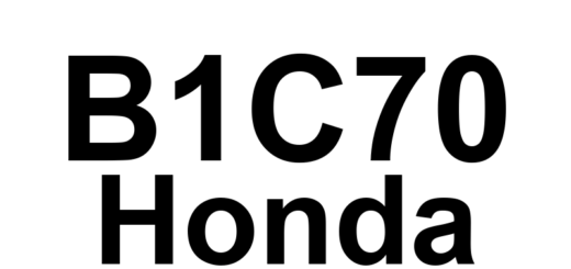 DTC B1C70 Honda - Definição em inglês: Driver's Main Heater Switch Failure Definição em Português: Interruptor principal do aquecedor do motorista - Falha detectada