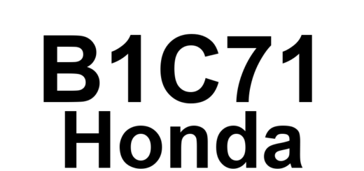 DTC B1C71 Honda - Definição em inglês: Passenger's Main Heater Switch Failure Definição em Português: Interruptor principal do aquecedor do passageiro - Falha detectada