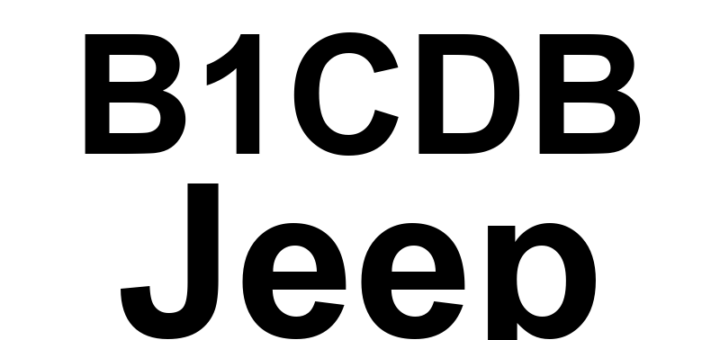 DTC B1CDB Jeep - Definição em inglês: Passenger Occupant Detector Circuit Low Definição em Português: Circuito do Detector de Ocupante do Passageiro - Baixa Tensão