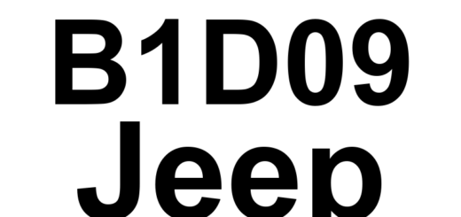 DTC B1D09 Jeep - Definição em inglês: Driver Mirror Position Sensor Power Supply Circuit Low Definição em Português: Circuito de Alimentação do Sensor de Posição do Espelho do Motorista - Tensão Baixa